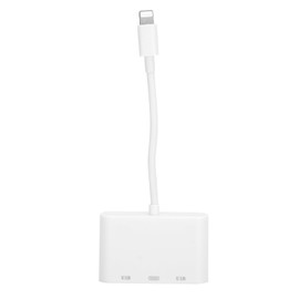 For IOS to for Dual USB Expansion Dock Interface OTG Connector Hub Converter with Camera Reader