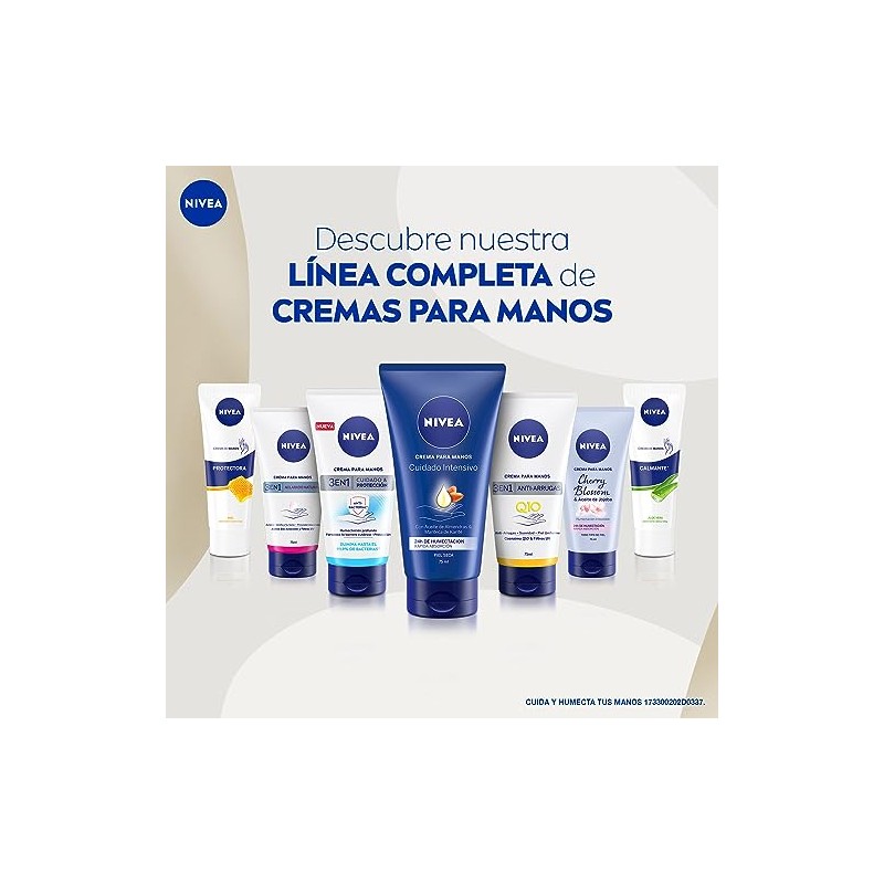 NIVEA Crema Para Manos Piel Seca con Aceite de Almendras,