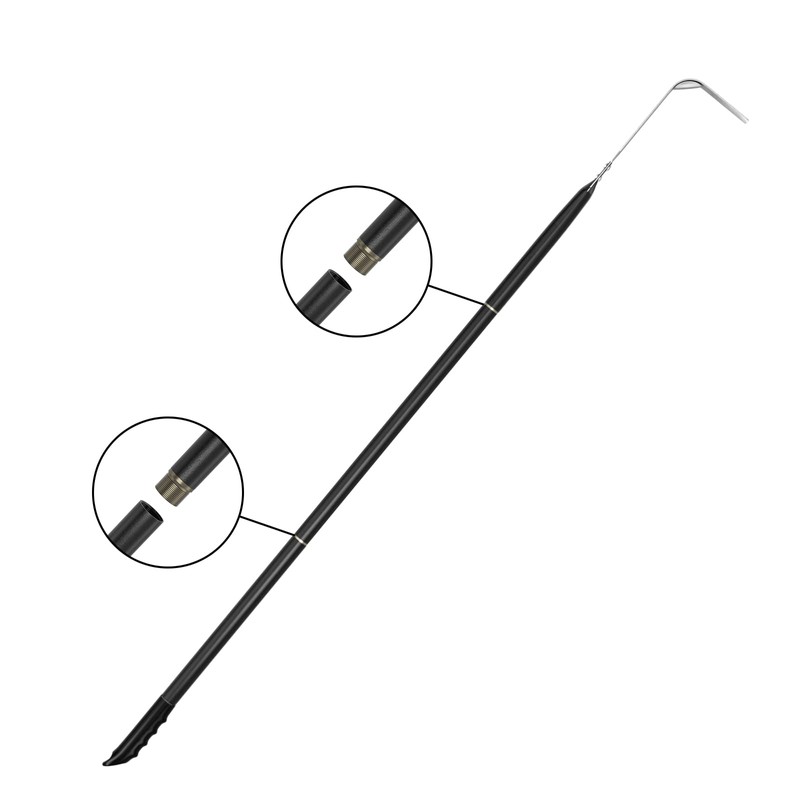 G.a HOMEFAVOR Pizza Oven Ash Rake, Stainless Steel Charcoal Rake