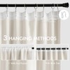 MIULEE Ivory Back Tab Blackout Curtains 102 Inch Long 2