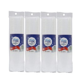 Towa Sangyo 573108 Cupboard Sheet HC Deodorizing Shelf Sheet, White, Approx. 11.8 x 198.7 inches (30 x 500 cm), Pack of 4