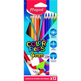 Maped Color´Peps Lapices de Colores, Triangulares, Multicolor, paquete de 12