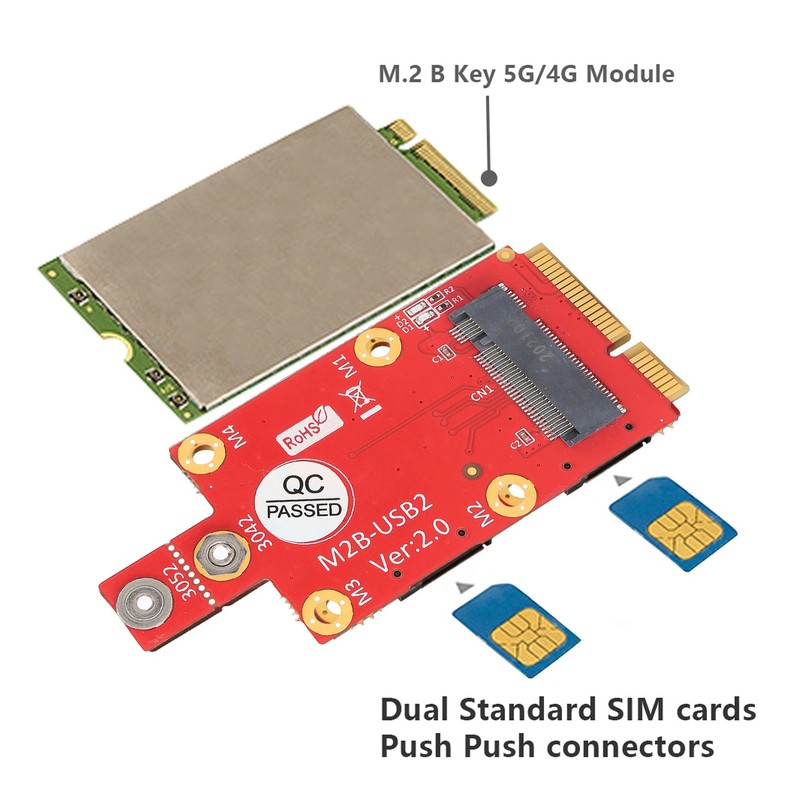 M.2 to Mini PCIE Adapter Converter Module with SIM Card