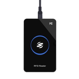 Lector RFID, lector de tarjetas IC de identificación Ajfwm, lector RFID de largo alcance 125 kHz/13.56 MHz Lecturas de doble frecuencia TK4001 EM4100 ID IC NFC Sistema de control de acceso para