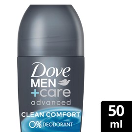 Dove Men+Care Roll-On Clean Comfort Deo ohne Aluminium schützt 48 Stunden vor Körpergeruch 50 ml 1 Stück