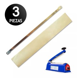 Dilitools Resistencia Y Teflón De Repuesto Para Selladora 20 Cm X 7 Mm