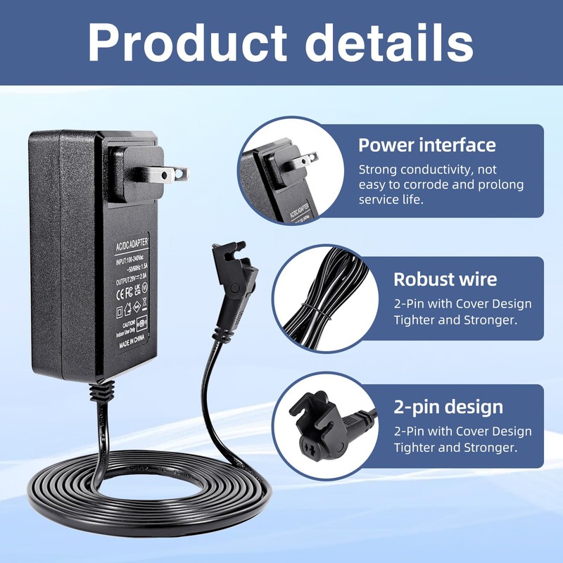 UPMMUD Power Recliner Replacement Parts, 29V 2A AC/DC Power Supply