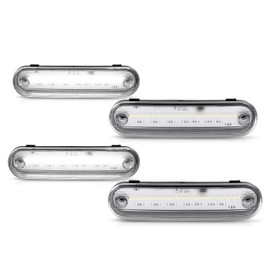 KUAFU Side Marker Light Compatible with 1990-2005 Mazda Miata MX-5 Fender Flare Lamps Side Marker Parking Reflectors 4Pcs Clear Lens White Light LED Front & Rear Replacement for NA01515FX 8BN1-51-120