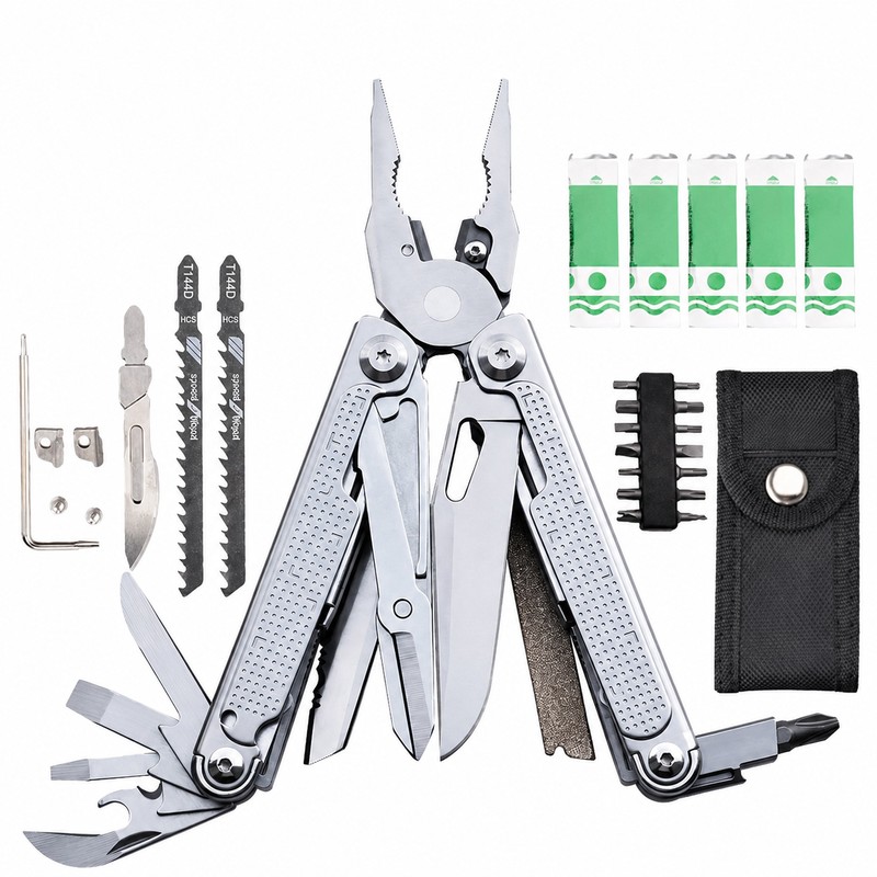 Folding Multitool Pliers for Camping – Stainless Steel Utility Tool
