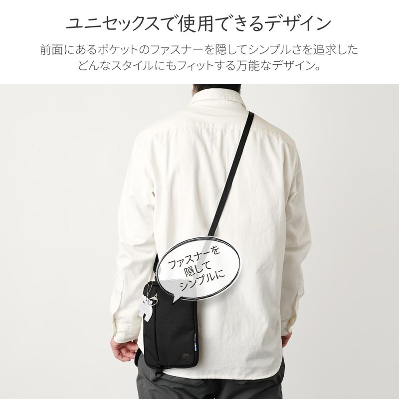【Official】moz (モズ) Sacosche Pouch Mini Shoulder Vertical Horizontal Simple Nordic