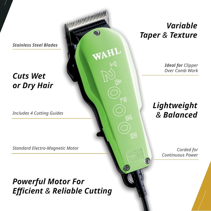 Wahl Professional Taper 2000 Adjustable Cut Clipper #8472-700 – Assorted