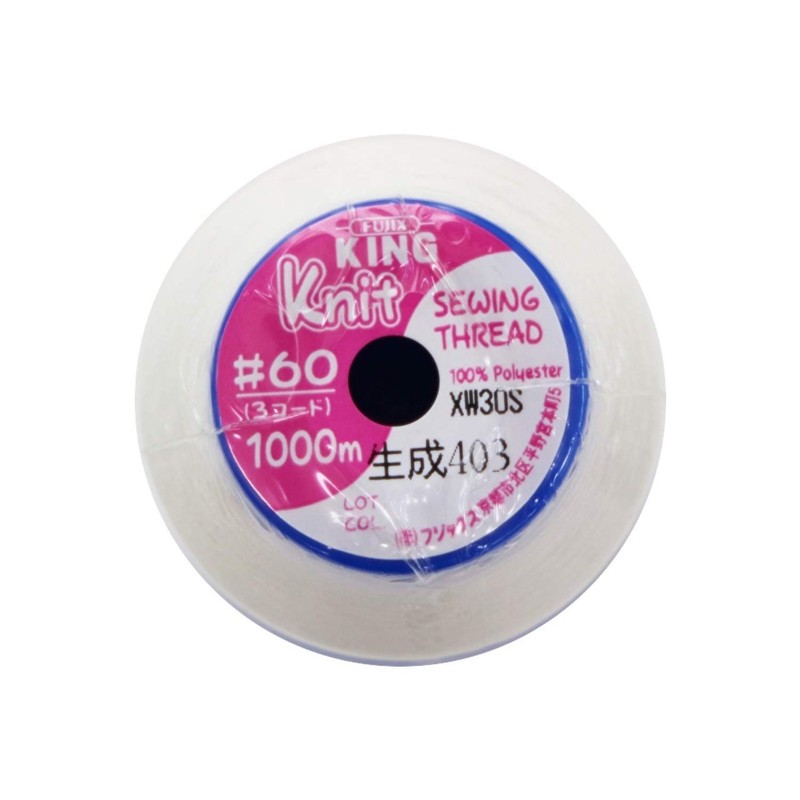 huzikkusu King Spun [nittoso-ingu For Sewing Thread] # 60 1000 m Col.