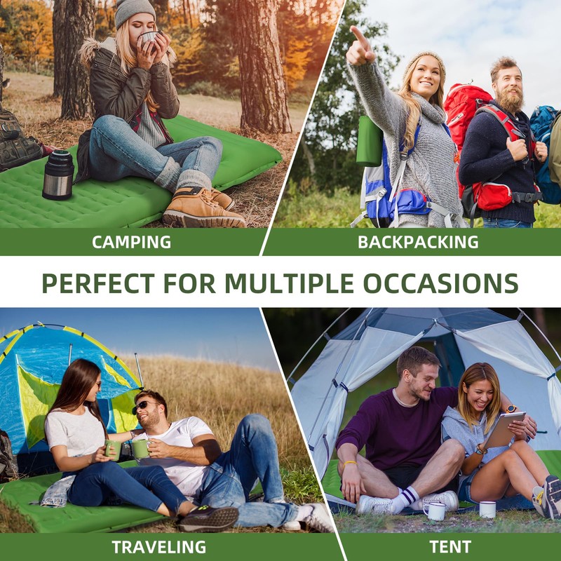 FNARMW Camping Sleeping Pad, Extra Thick 5 Inch Camping Mat