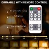 KINUR Amber Sleep Light Bulbs 1800K with Remote Control, E26