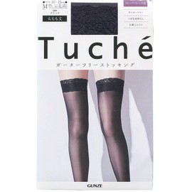 Gunze Stockings Tuche Touche Garter-Free Women's, Black