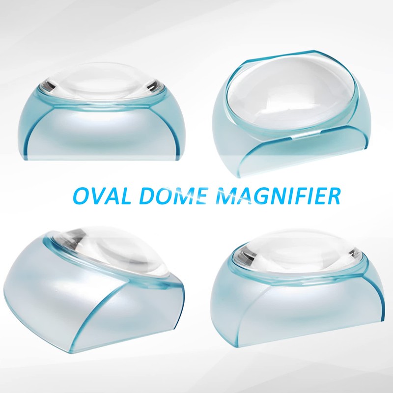 MAGDEPO 5X Desktop Dome Magnifier Paperweight 3 inch Magnifying Glass