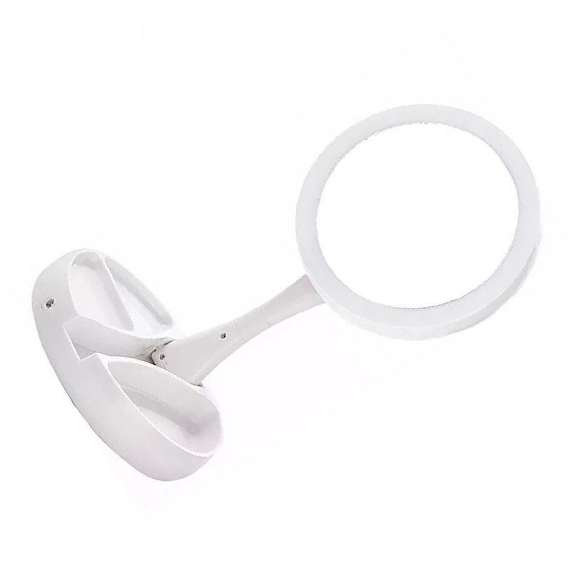 Foldable Makeup Mirror Round Vanity Mirror With LED Light 10X