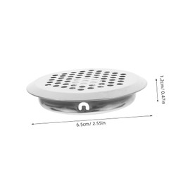 Operitacx Pack of 20 Stainless Steel Vent Covers, Stainless Steel Soffit Ventilation Round Ventilation Covers, Metal Container Vents, Stainless Steel, Silver