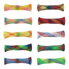 Luckious Brand 10 Packs Marble Mesh Fidget Toys - The Ultimate Sensory Stress Relief and Anxiety Reduction Tools in 10 Vibrant Colors