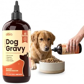 Everyday Dog Gravy - Wet Dog Food Topper for Dry Food with Glucosamine, MSM, Chicken Bone Broth, Omega 3, Probiotics and Taurine - Skin, Coat, Heart, Hip and Joint Support, 16 oz (Bacon