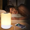 Taipow Bedside Lamp with 4 USB Charging Port, Night Light
