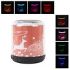 Mini Bluetooth Speaker Christmas Pattern Festive Atmosphere RGB Music Player