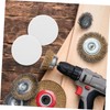 Outanaya 6pcs Wool Felt Polishing Pads Durable Hook and Loop