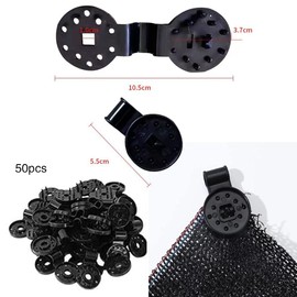 50 Pack Shade Cloth Heavy Duty Lock Grip Greenhouse Shade Cloth Fixing Clip for Shade Nets Patio Mesh Tarpaulins Garden Shades Bird Netting Shade Fabric Accessories
