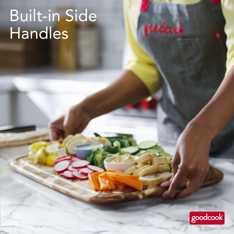 GoodCook Touch Herringbone Carving Board 13"x19" Acacia