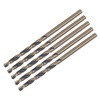 uxcell 5pcs Straight Shank Twist Drill Bits 2.5mm Gold Titanium