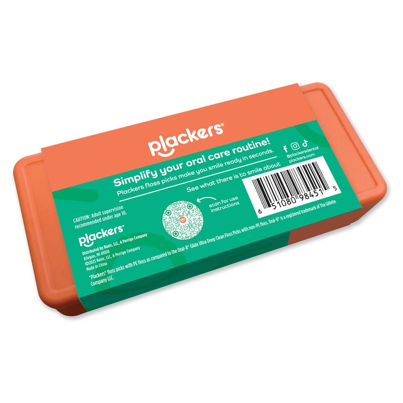 Plackers® Micro Line® Floss Picks - Intense Mint, Floss Fiber