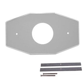 Westbrass One-Hole Remodel Plate for Mixet, Polished Chrome, D503-26