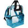 NuFazes Clear Vinyl Backpack (Teal (Medium))