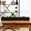 FillTouch Long Rectangular Planter Box Window Sill Planter Box Metal