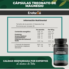 Treonato Magnesio 500 Cápsulas
