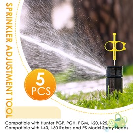 Gulfmew 5 Pack Rotary Sprinkler Tool Compatible with Hunter PGP Ultra Sprinkler Head Rotor Adjustment Tool, Spray Head Key Adjustment Wrench for Lawn Irrigation System Repair