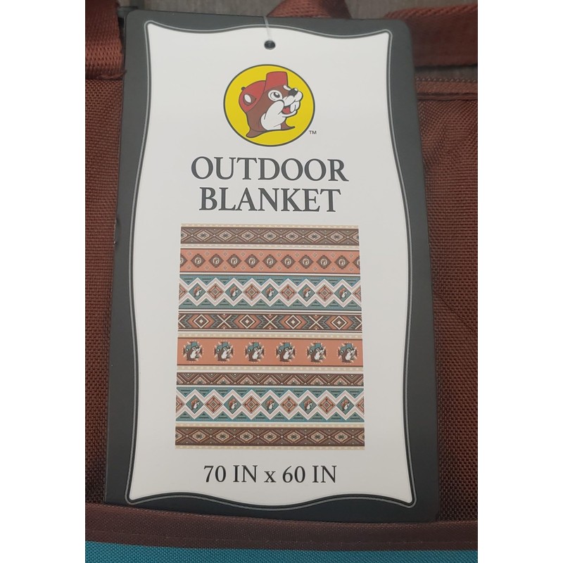 Buc-ee's Beaver Large Outdoor Blanket 70 ""x 60"" - Camping