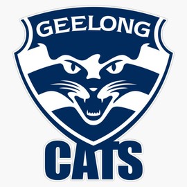 Geelong Cats Sticker Outdoor Rated Vinyl Sticker Decal for Windows, Bumpers, Laptops or Crafts 5"