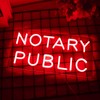 Vinray Notary Public Neon Sign,Inform of Business Services Provided of