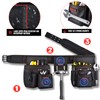 Tool Belt with Multiple Pockets，Adjustable and durable carpenter tool belt,electrician