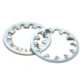 Unbranded Lot Of 100 #4 Internal Tooth Lock Washers Steel Zinc Plated