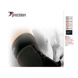 Precision Training Ellenbogenbandage, aus Neopren, gepolstert, Herren, schwarz/rot, S