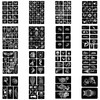 Qpout Tattoo Stencils for Children and Adults, 16 Sheets Henna