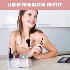 Paleta De Maquillaje – Acero Inoxidable Paleta De Colores Foundation Palette1 Bandeja De Mezcla Profesional Para Cosméticos, Mezcla De Bases, Maquilladores, En Salones Y Herramientas De