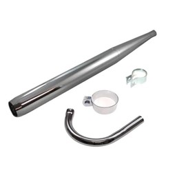 Tuning Exhaust + 32 mm Plug Manifold Set Suitable for Zündapp C CS GTS KS 50 Type 517 529