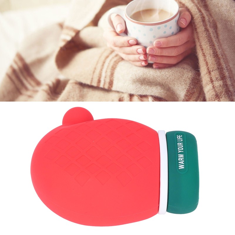 Silicone Hand Warmer Water Leakage Resistance Scaldproof Christmas Hat Gloves
