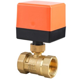 SWAWIS 2-Way Zone Valve Ball Valve Motor Ball Valve DN25 G1 Inch AC 230 V Electric Valve Brass Shut-off Ball Valve Two-Way Valve for Flow Control Pack of 1