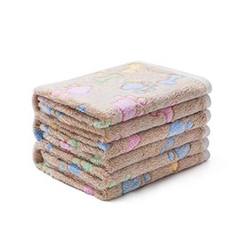 1 Pack 3 Blankets Super Soft Fluffy Cute Bone Pattern Pet Blanket Flannel Throw for Dog Puppy Cat Pink/Brown/Purple Large