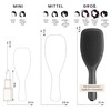 Tangle Teezer Wet Detangler Large Black. Professional Hairbrush Specially for
