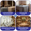 BLUZIMAN Washable Rectangular Tablecloth, 100% European Made of Luxury Fabric,